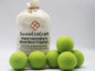 Tennis Green Wool Dryer Balls – Natural Fabric Softener (6 Pack)