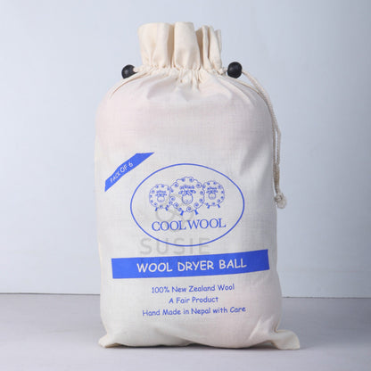 Mint Green Wool Dryer Balls – Handmade Natural Laundry Balls (6 Pack)