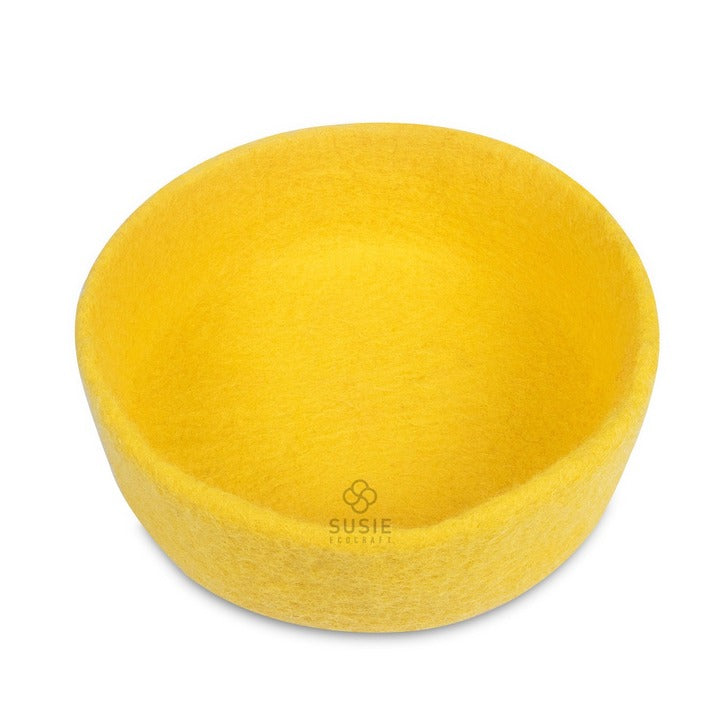 Handmade Multicolour Felt Storage Bowls – Set of 5 | Wool Organiser