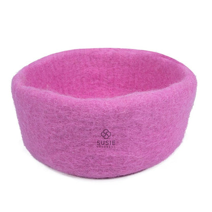 Handmade Multicolour Felt Storage Bowls – Set of 5 | Wool Organiser