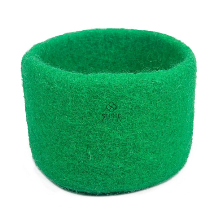 Handmade Multicolour Felt Storage Bowls – Set of 5 | Wool Organiser