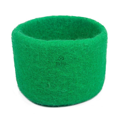Handmade Multicolour Felt Storage Bowls – Set of 5 | Wool Organiser